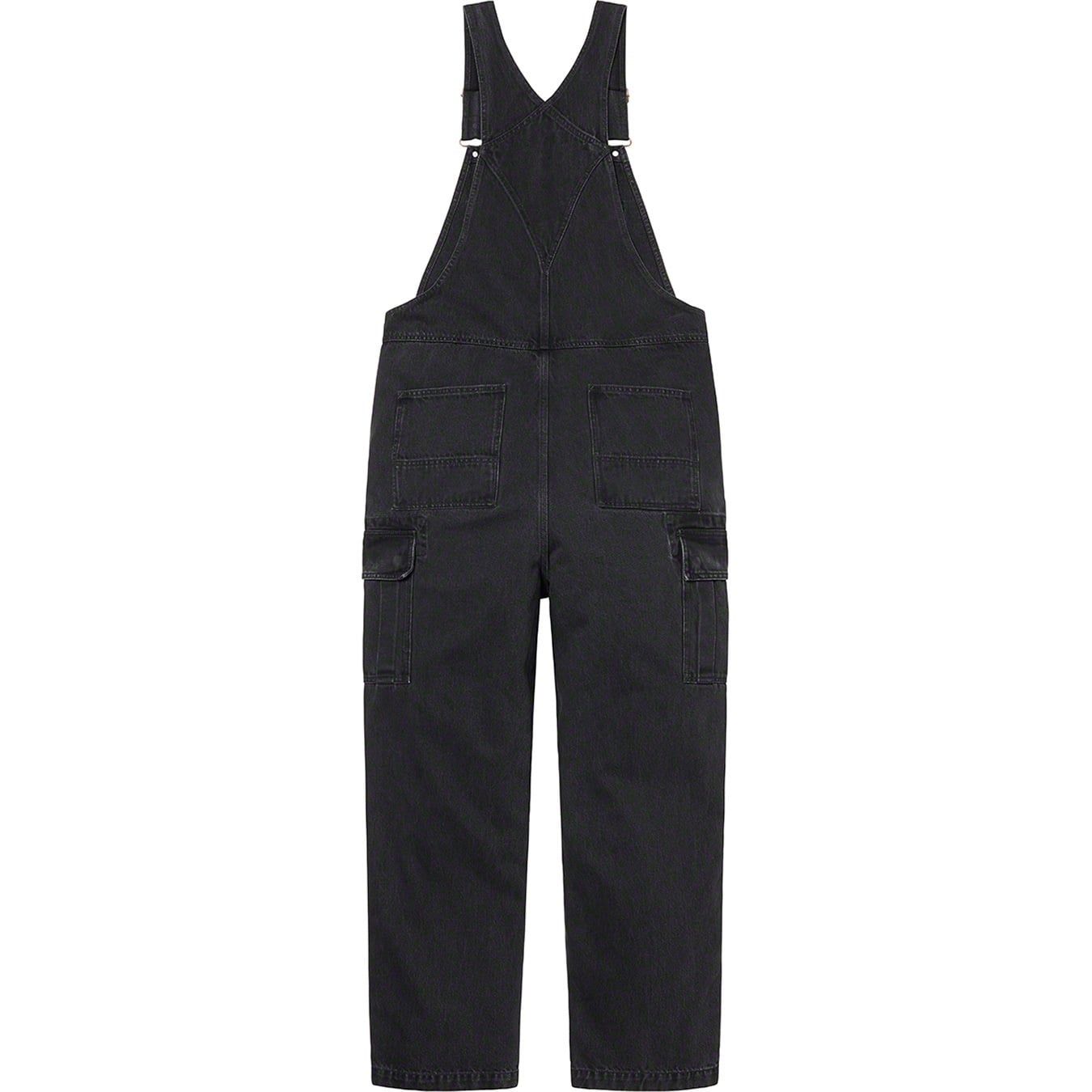 Cargo Denim Overalls view 2